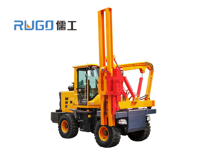裝載機(jī)式護(hù)欄打樁機(jī)